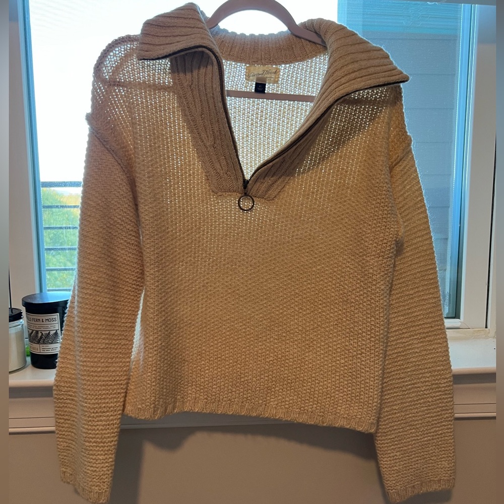 Throw Over Quarter Zip Sweater - image 3